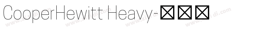 CooperHewitt Heavy字体转换